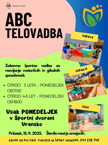 ABC TELOVADBA 2024/2025 – Ko gibanje postane igra