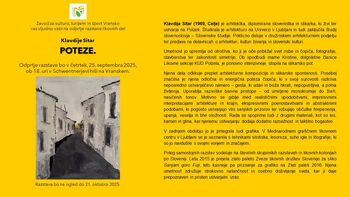 Odprtje razstave likovnih del Klavdije Sitar POTEZE