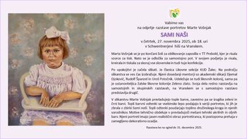 SAMI NAŠI, odprtje razstave Marte Vošnjak