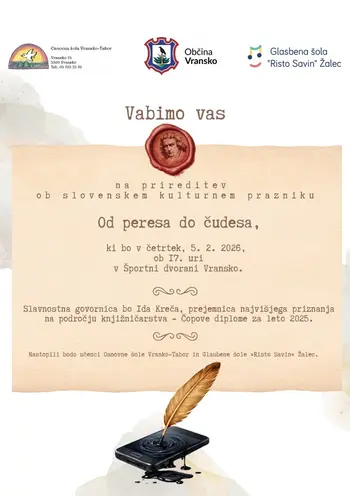 OD PERESA DO ČUDESA - prireditev ob slovenskem kulturnem prazniku