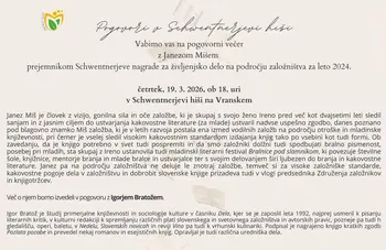 Pogovori v Schwentnerjevi hiši - JANEZ MIŠ, Schwentnerjev nagrajenec