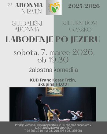LABODENJE PO JEZERU - gledališka predstava za abonma in izven LABODENJE PO JEZERU - gledališka predstava za abonma in izven