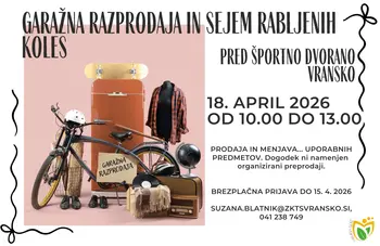 GARAŽNA RAZPRODAJA IN SEJEM RABLJENIH KOLES