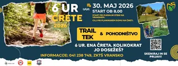 6 ur Črete 2026, Trail tek / pohodništvo