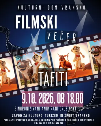Filmski večer: TAFITI, sinhronizirani animirani družinski film