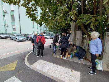 Mladi zagnali udarniško akcijo: spomenik Marjanu Majcnu znova zasijal