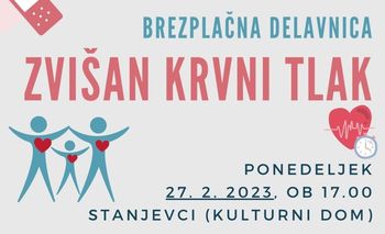 O delavnici ZVIŠAN KRVNI TLAK