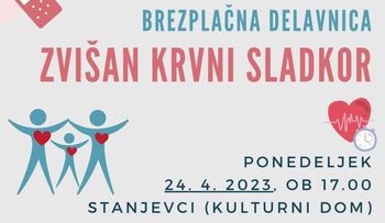 Delavnica ZVIŠAN KRVNI SLADKOR