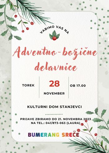 Adventno-božična delavnica