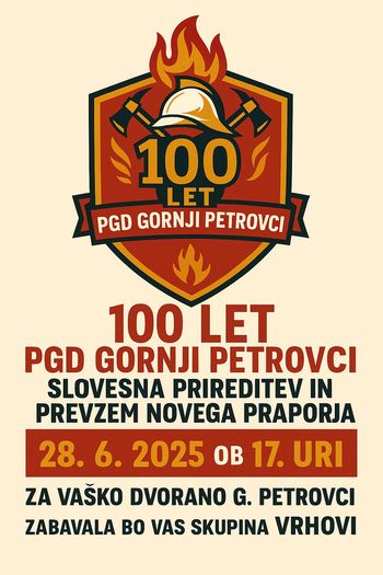 100. OBLETNICA PGD GORNJI PETROVCI