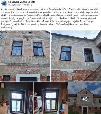 Pomoč po neurju v Lucovi