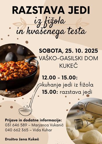 Razstava jedi iz fižola in kvašenega testa