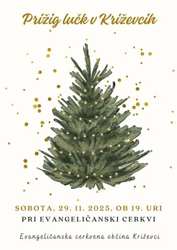 Prižig lučk v Križevcih