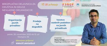 Brezplačna delavnica za društva in zavode