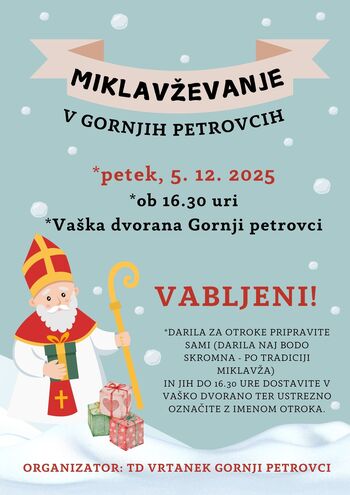 Miklavževanje v Gornjih Petrovcih