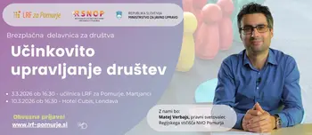 Brezplačna delavnica - učinkovito upravljanje društev