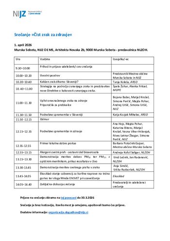 Čist zrak za zdravje