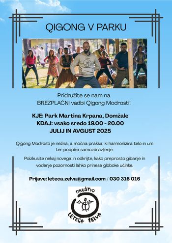 Qigong v parku - brezplačno v juliju in avgustu