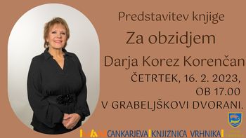Predstavitev knjige Za obzidjem - Darja Korez Korenčan