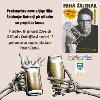 Literarni večer z Jano Petelin Zadnik – Miha Šalehar: Notranji pir