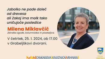 Jabolko ne pade daleč od drevesa ali Zakaj ima molk tako uničujoče posledice – Milena Miklavčič