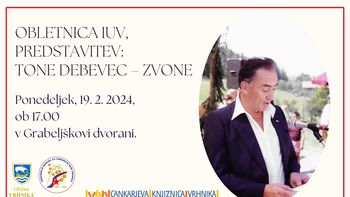 Obletnica IUV, predstavitev: Tone Debevec – Zvone