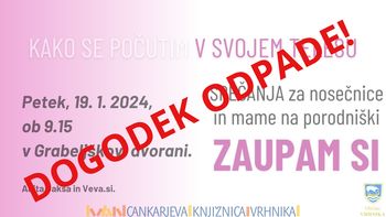 DOGODEK ODPADE! Brezplačna mesečna srečanja: Kako se počutim v svojem telesu