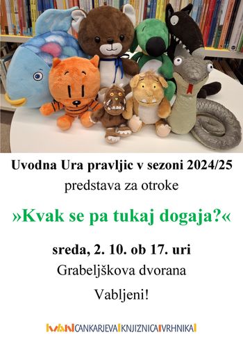 Predstava za otroke Kvak se pa tukaj dogaja?