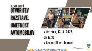 Klemen Banfič – Otvoritev razstave: Umetnost avtomobilov