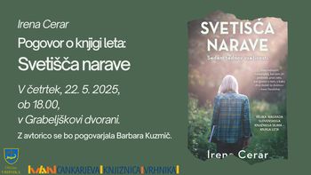 Irena Cerar – pogovor o knjigi leta: Svetišča narave