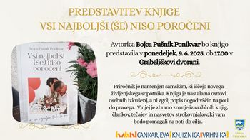 Bojca Pušnik Ponikvar - Predstavitev knjige Vsi najboljši (še) niso poročeni