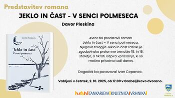Davor Pleskina – Predstavitev romana Jeklo in čast - V senci polmeseca