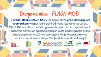 Branje na ulice – Knjižnični Flash mob