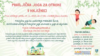 Pravljična joga za otroke v knjižnici