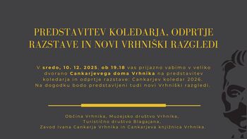 Predstavitev koledarja, odprtje razstave in novi Vrhniški razgledi