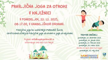 Pravljična joga za otroke v knjižnici