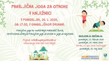 Pravljična joga za otroke v knjižnici