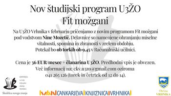 Nov študijski program U3ŽO – Fit možgani