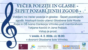 Večer poezije in glasbe - Šepet pozabljenih zgodb