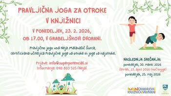 Pravljična joga za otroke v knjižnici