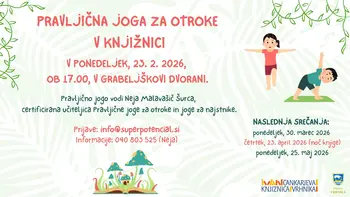 Pravljična joga za otroke v knjižnici