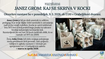 Odprtje razstave – Janez Grom: Kaj se skriva v kocki