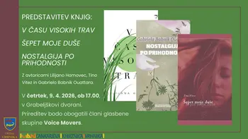 Predstavitev knjig: V času visokih trav, Šepet moje duše in Nostalgija po prihodnosti