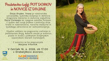 Predstavitev knjig: Pot domov in Novice iz divjine