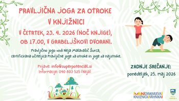 Pravljična joga za otroke v knjižnici