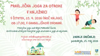 Pravljična joga za otroke v knjižnici