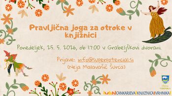 Pravljična joga za otroke v knjižnici