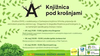 Knjižnica pod krošnjami v Občini Log - Dragomer
