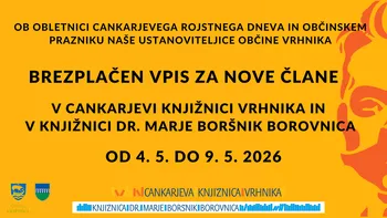 Brezplačen vpis v knjižnico - za NOVE člane
