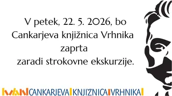ZAPRTA knjižnica v petek, 22. maja